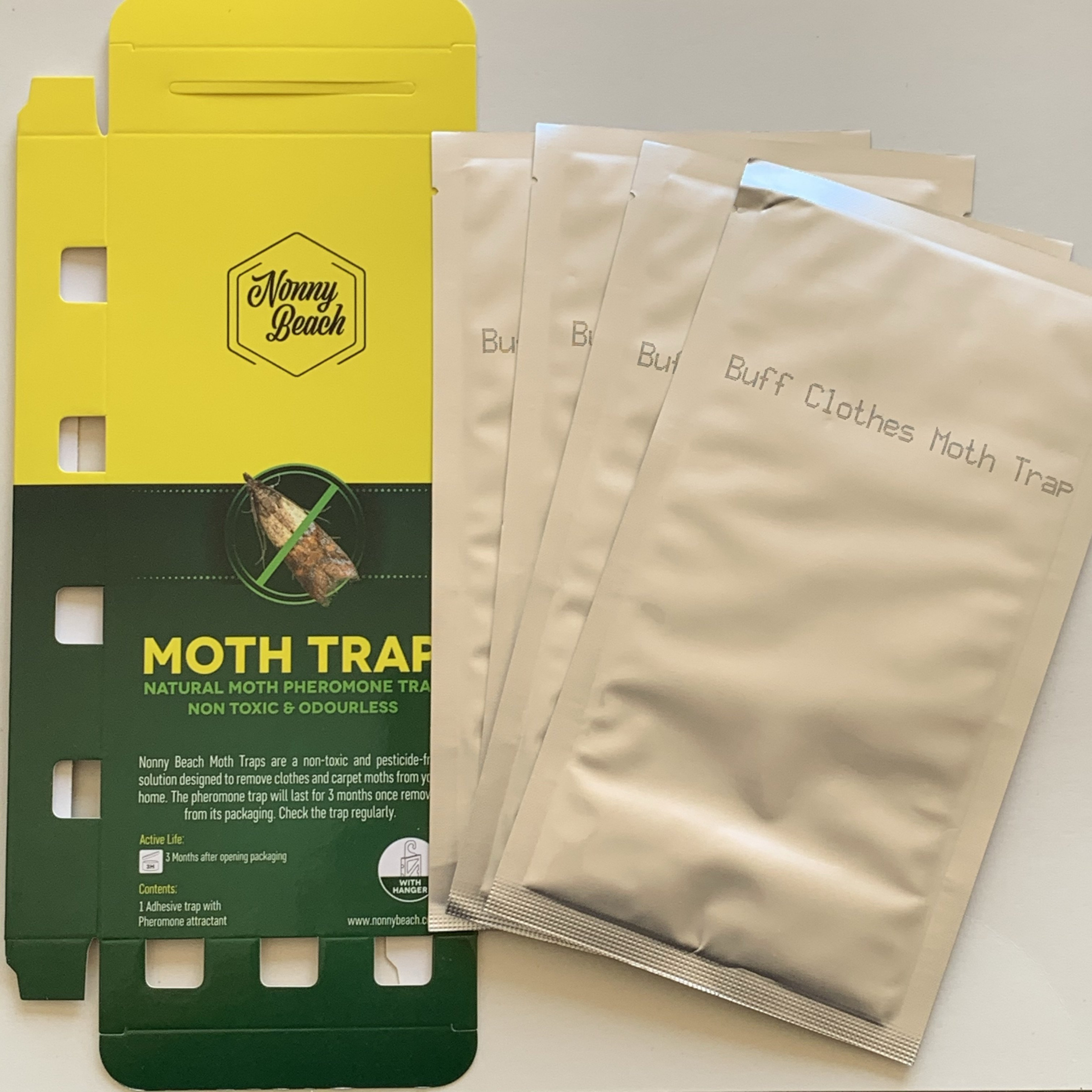 Clothes & Carpet Pheromone Moth Trap (Pack of 4) – Nonny Beach
