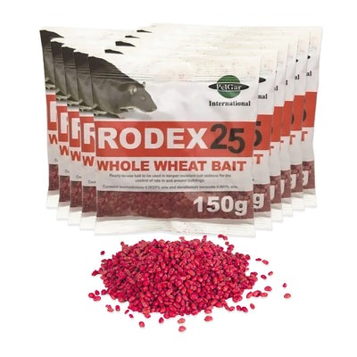 Copy of RODEX 25 WHOLE WHEAT RAT POISON - MULTI-PACK (10 x 150g) - ViroPest