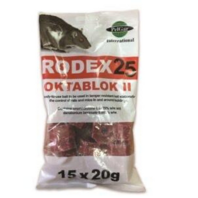 Rodex 25 Oktablok II Rat Poison - ViroPest